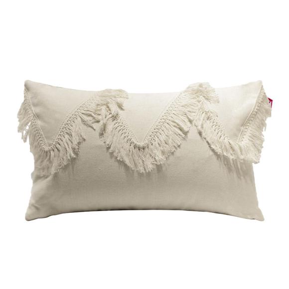 Decorative pillow Fylliana 701 in beige color ,size 50x30cm