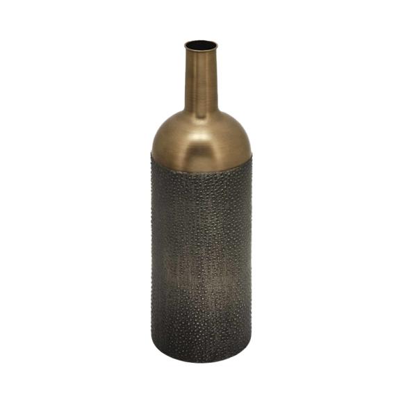 Metallic vase in bronze color, size 66cm