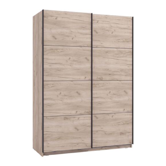 Wardrobe GARD 150 h205 in grey oak color ,size 145x61x205cm