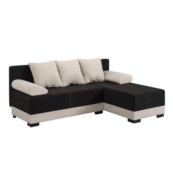 Corner sofa INES M15a black/M20 beige