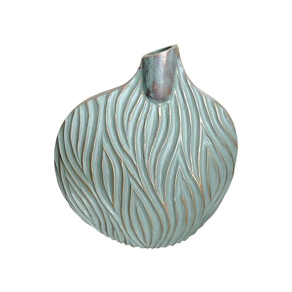 Polyresin vase Fylliana 2206 bronze color 27x11,5x31,5cm