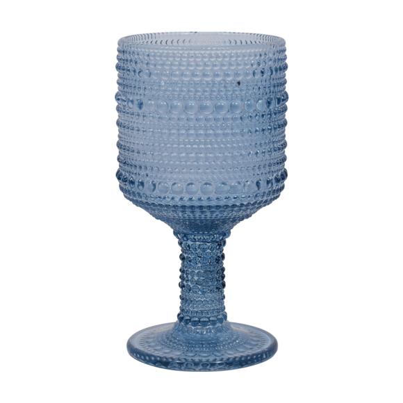 Set of six wine glasses Fylliana in dark blue color 260ml