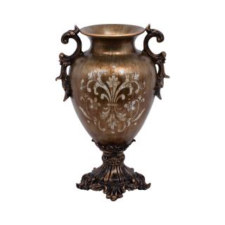 Polyresine vase bronze size 30x23x44
