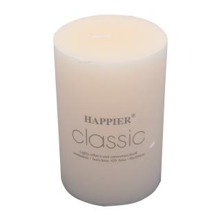 Decorative candle Fylliana in white color, size 15cm