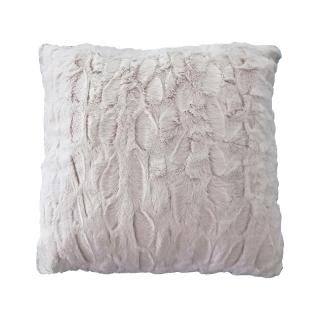 Decorative cushion Fylliana 23111 with microfiber in white color ,size 60x60cm