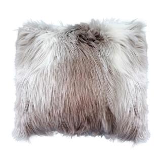 Decorative cushion Fylliana 23394 with microfiber in grey-white color ,size 45x45cm
