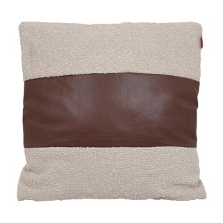 Decorative pillow Fylliana 45KD in beige-brown color, size 45x45x10cm