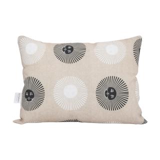Decorative pillow Sun in beige-white-black color 35x50x10cm