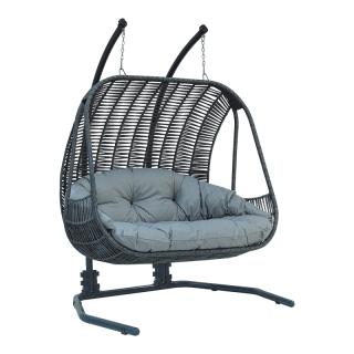 Hanging Chair Fylliana Tarun in grey color ,177x140x200
