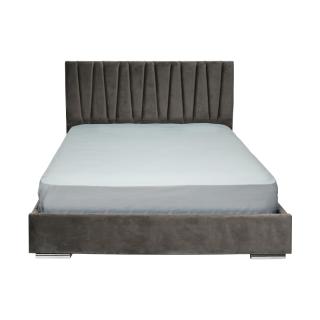 Double bed Fylliana Palermo in taupe fabric color ,size 175x214x115cm