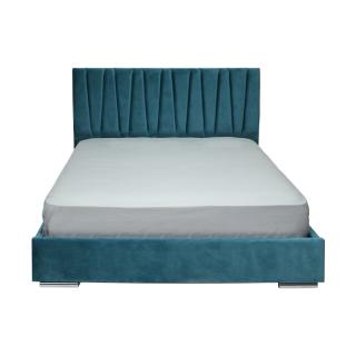 Double bed Fylliana Palermo in turquoise fabric color ,size 175x214x115cm