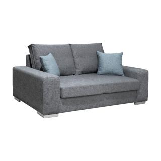 Two seater sofa Fylliana Megan in smoke color ,size 204x88x72cm