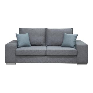 Two seater sofa Fylliana Megan in smoke color ,size 204x88x72cm