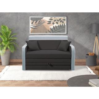 Two seater sofa bed Shadow 120 grey with light grey color ,in size 137*97*85cm