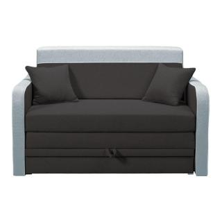 Two seater sofa bed Shadow 120 grey with light grey color ,in size 137*97*85cm