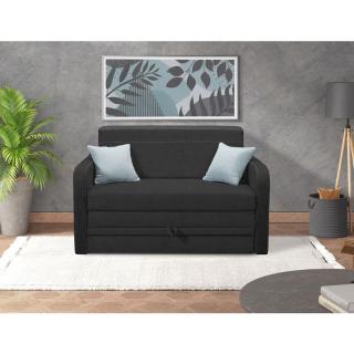 Two seater sofa bed Shadow F 120 grey with light grey color ,in size 137*97*85cm