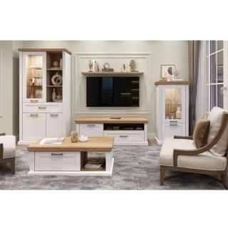 TV stand Pacific 1K1F in grey and grey oak color ,size 151*54*52