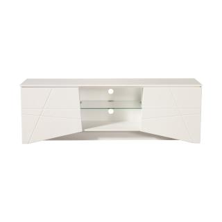 TV Shelf Fylliana Cadiz in white high glossy foil ,size 168x39x57cm