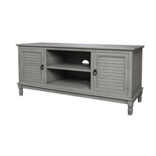 TV cabinet Classic Fylliana with 2 drawers in Savannah gray color, size 120*40*51