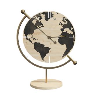 ΕΠΙΤΡΑΠΕΖΙΟ ΡΟΛΟΙ Fylliana Globe NATURE ΞΥΛΟ-ΜΕΤΑΛΛΟ 22.5x12x30.5εκ