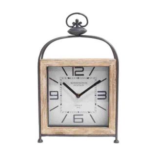 Table clock Fylliana Metal-Wood, size 22*7*35cm