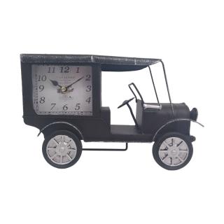 Table clock Fylliana Truck in grey color ,metal ,in size 29.5x10.5x18cm
