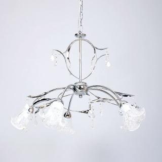 Metallic lamp Fylliana in silver color