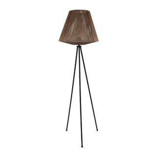Floor lamp Fylliana Cord black base with brown color shade ,size 42x140cm