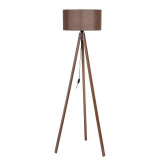 Floor lamp Fylliana in brown color with brown base, size 40*150cm