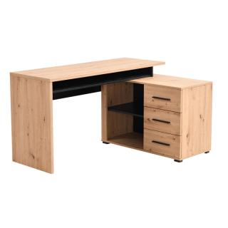 Computer desk Fylliana Arhimed Artisan oak / black 138*102*75