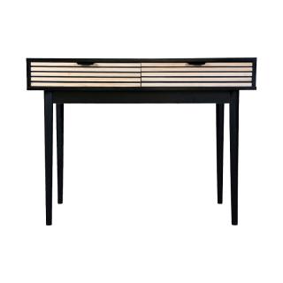 Desk Fylliana Range in black-natural color ,size 100x48x75cm