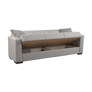 Three seater sofa Fylliana New Gracia in grey color, size 222*89*84