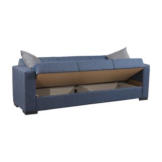 Three seater sofa Fylliana New Gracia in blue color, size 222*89*84
