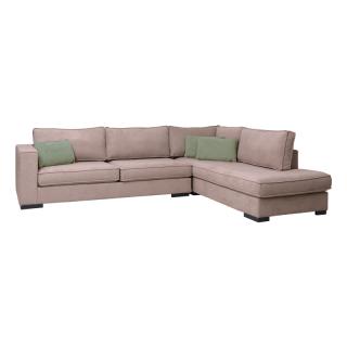 Right corner sofa Huelva in brown color size 303*228*86