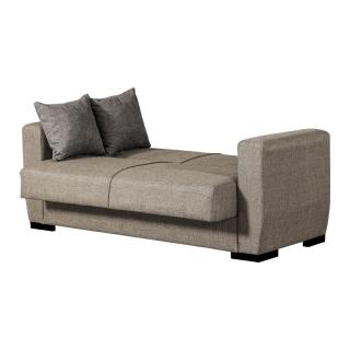 two seater Fylliana New Dolce beige with beige grey/ciel cushion ,size 168*85*85