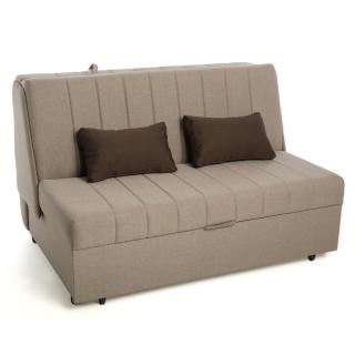 Two seater Fylliana New Montana in light and dark brown color, size 145*100*92 1.1cm