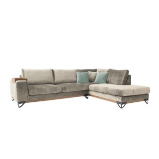 Corner sofa Fylliana Angelo, rightside, in petrol color, size 300x230x95m