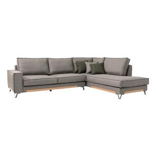 ΚΑΝΑΠΕΣ Fylliana Loftio ΔΕΞΙΑ ΓΩΝΙΑ ΚΑΦΕ ΧΡΩΜΑ 280x220x95εκ