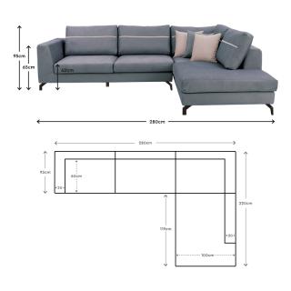 Corner sofa Fylliana 