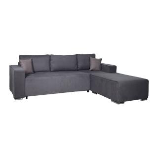 Corner sofa Fylliana Serena right side in grey color, size 297x178x86cm