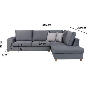 Corner sofa Fylliana 