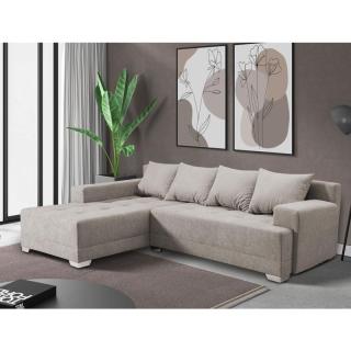 Corner sofa bed Galaxy beige color ,in size 267*178*75cm