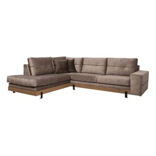 Left corner sofa Fylliana Murcia elephant-brown color, size 280*220