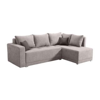 Corner sofa bed Toledo in beige color, size 255*175*83
