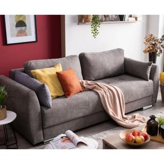 Sofa bed Albak in gray color, water repellent fabric, size 231*97*75