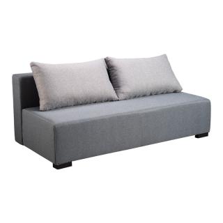 Sofa bed Frodo grey with light grey pillows 198*95*81cm