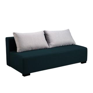 Sofa bed Frodo blue with light grey pillows 198*95*81cm