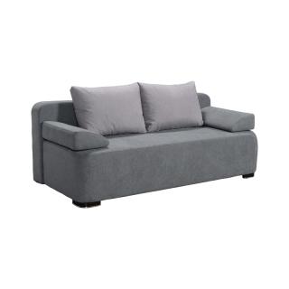 Sofa bed Mondo with water repellent fabric in gray color, size 198*95*78
