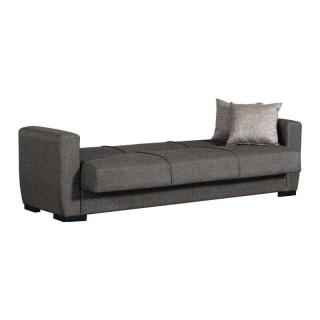 Three seater sofa Fylliana New Dolce in dark grey with grey cushion ,size 222*85*83