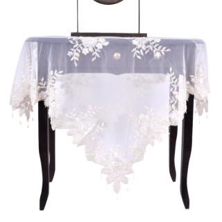 Tablecloth lace Fylliana in ivory color, size 110*110cm